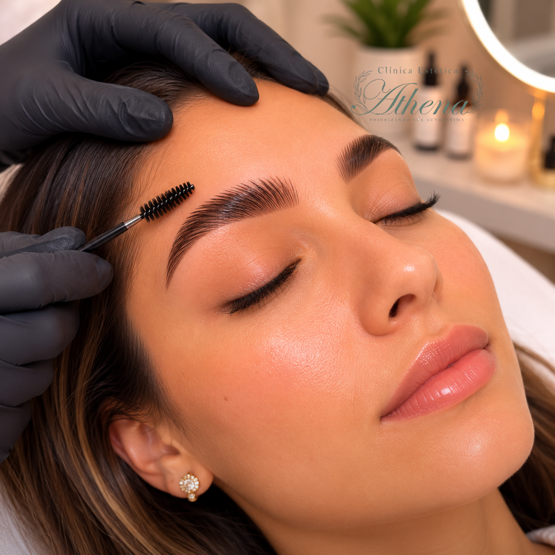 Brow lamination na Estética Athena